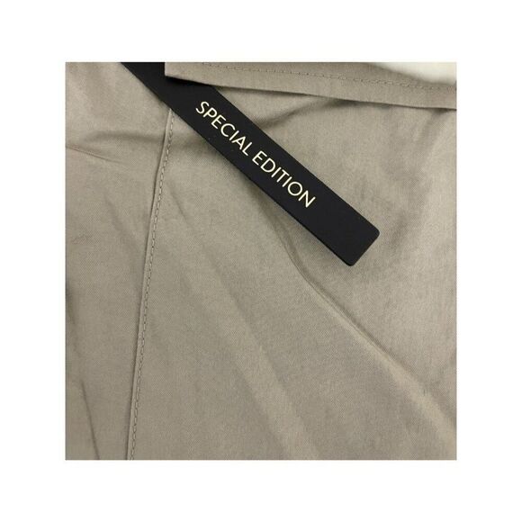 Massimo Dutti Womens Flowing Trench Jumpsuit Size M Khaki Wide Leg 6671/400 NWD - Picture 7 of 10